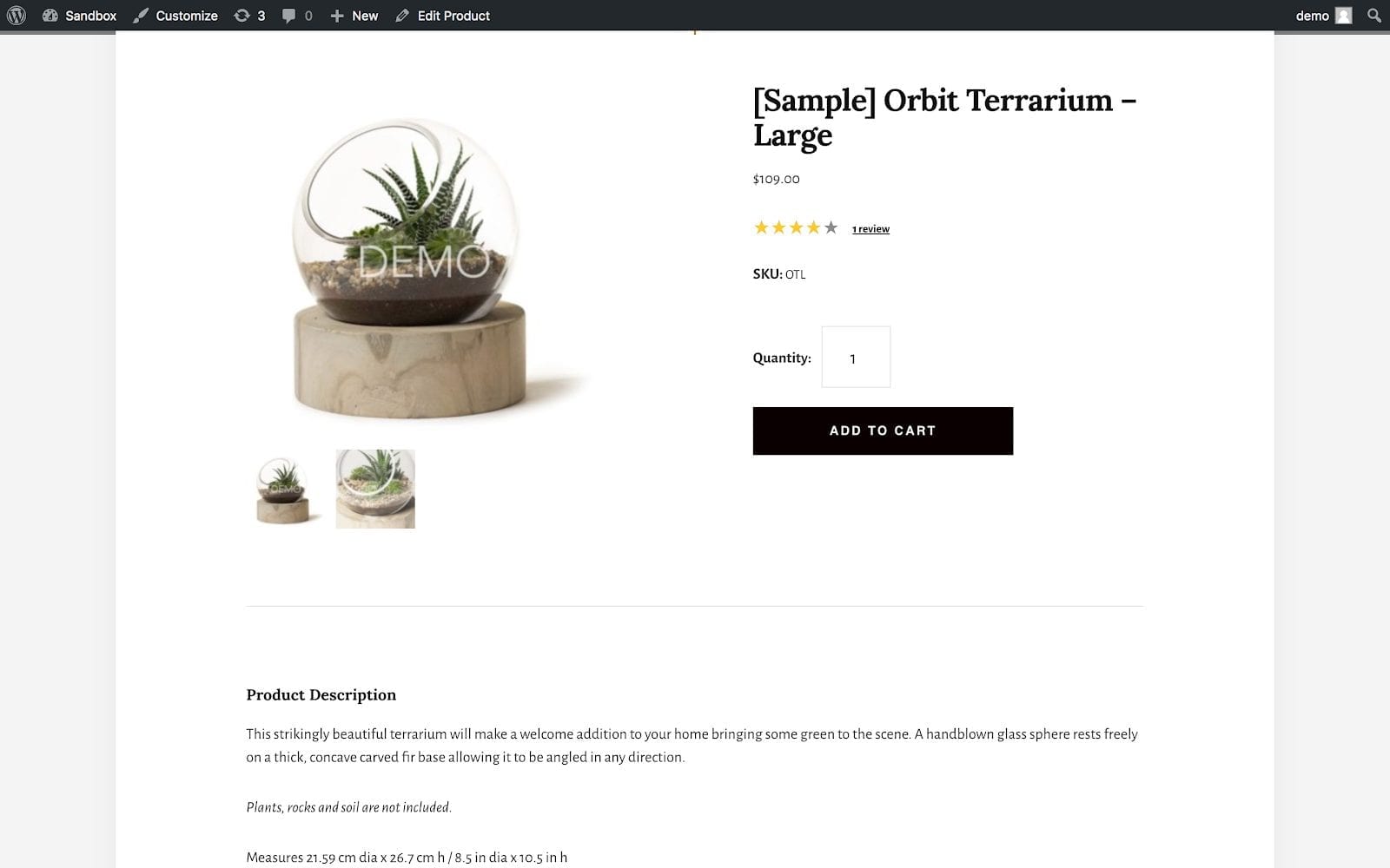 BigCommerce Product Description within WordPress BigCommerce Product Description within WordPress
