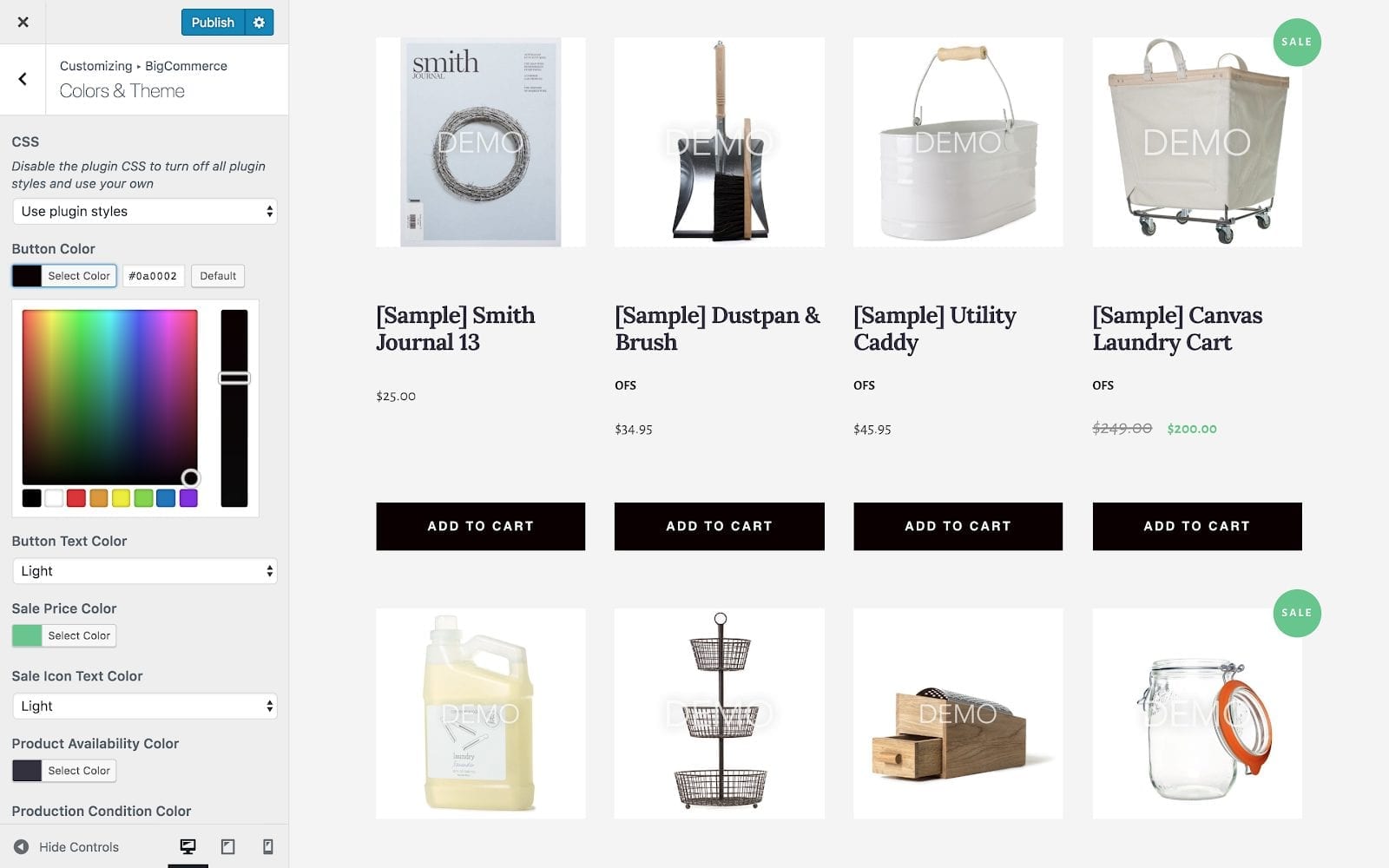Configuring Look and Feel of headless BigCommerce Configuring Look and Feel of headless BigCommerce