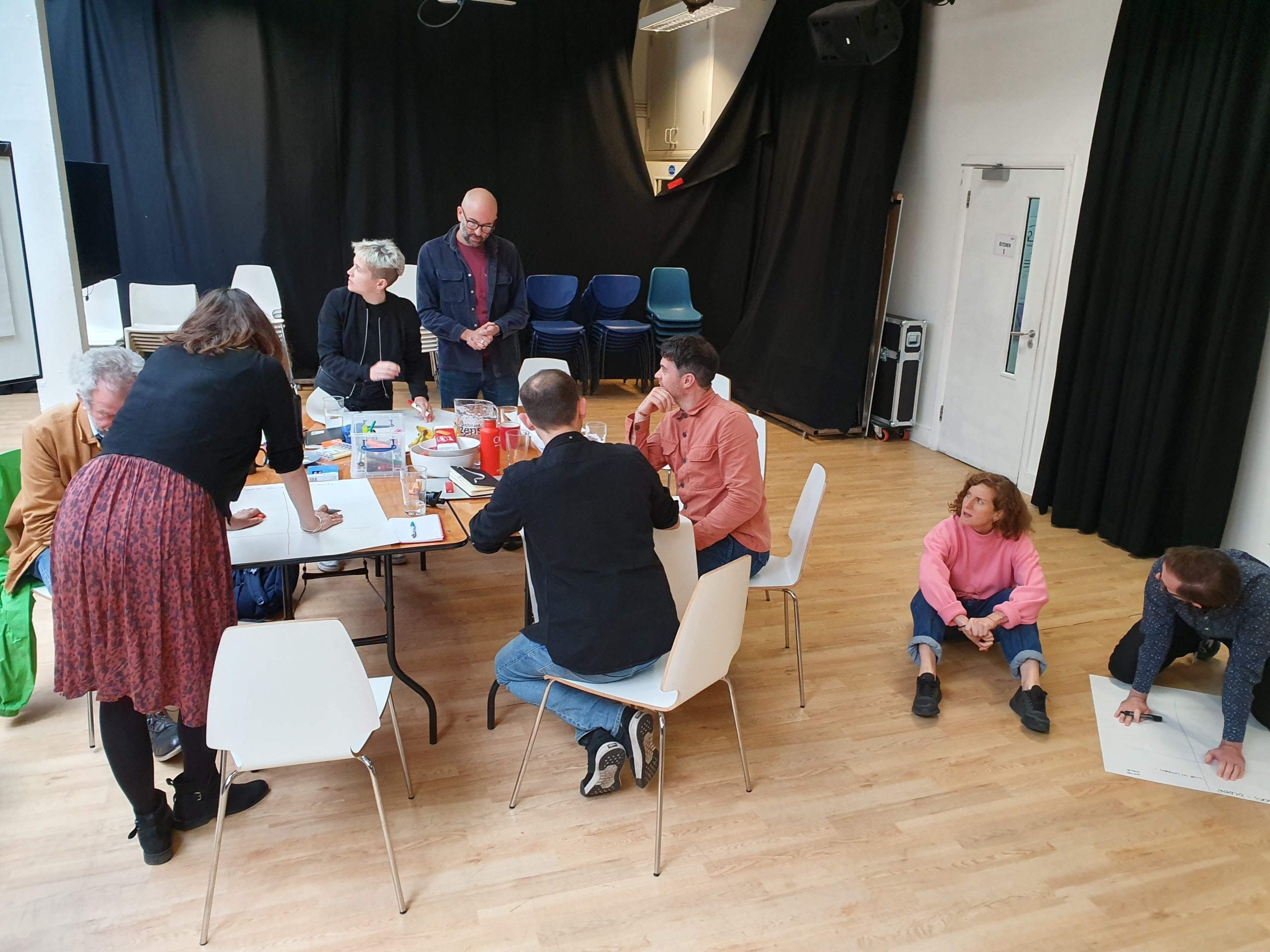 A UX workshop group making considerations