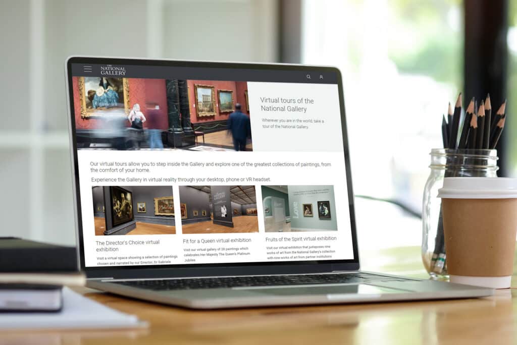 national gallery-williams commerce-integration-website mockup