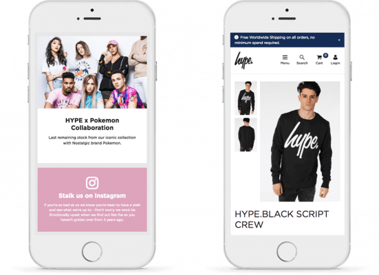Hype Fashion shopify mockup