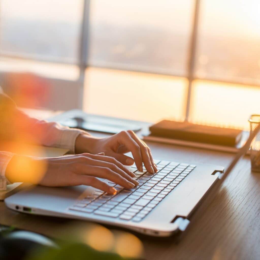 women using laptop